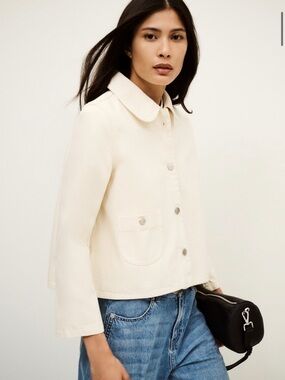 ba&sh NWT Ecru Entity Jacket